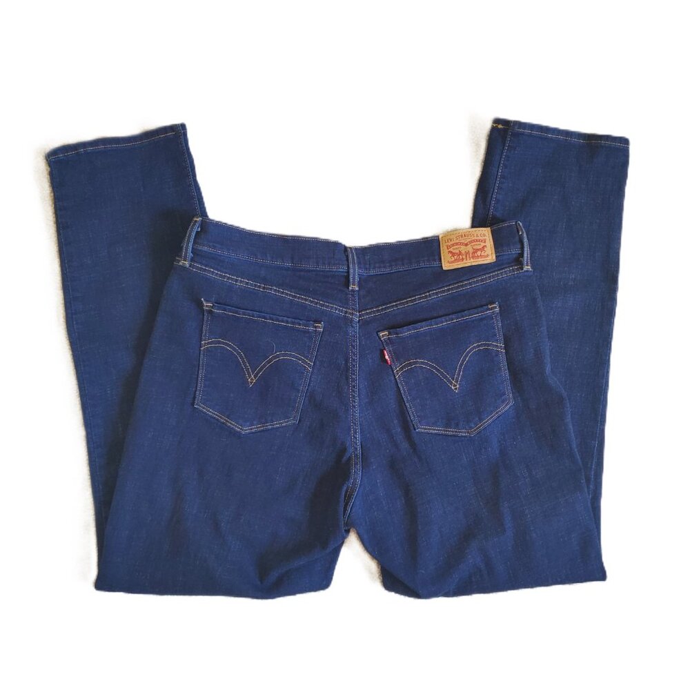 Levi Strauss Classic Straight Leg Stretchy Jeans size 14